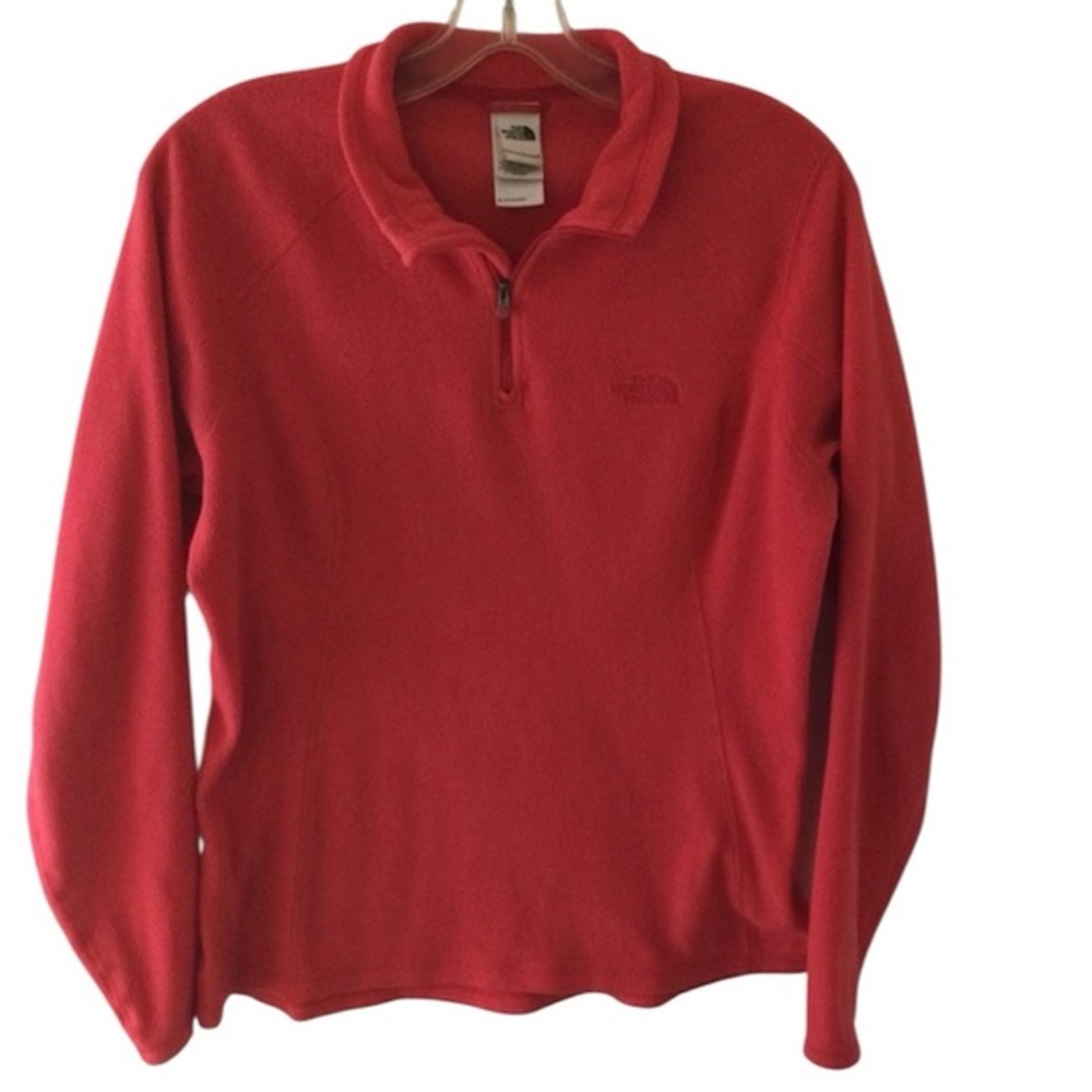 The North Face Polartec Coral Colored Slip Over Fleece Top Size Medium